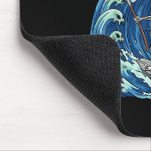 Summerween Skeleton Surf Grim Sensenmann Beach Spo Mousepad (Ecke)