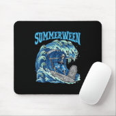 Summerween Skeleton Surf Grim Sensenmann Beach Spo Mousepad (Mit Mouse)
