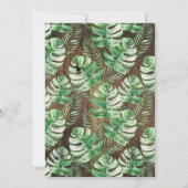 Summerween Skeleton Tropical Pool Bash Einladung (Rückseite)