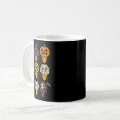 Summerween Skeleton Zombie Pumpkin Mummy Ice Creme Kaffeetasse (Vorderseite Links)