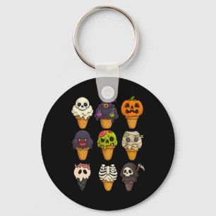 Summerween Skeleton Zombie Pumpkin Mummy Ice Creme Schlüsselanhänger