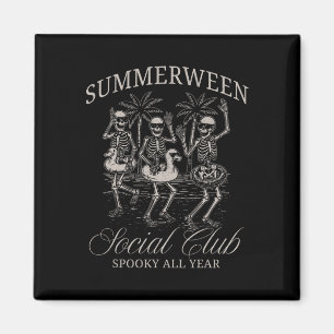 Summerween Social Club Skeleton Tanz Summer Hal Magnet