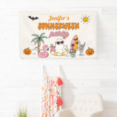 Summerween Sommerpool Halloween Geburtstagsfeier Banner (Insitu)