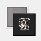 Summerween Spooky Halloween Summer Vibes Pumpkin G Magnet (Vorderseite/Rückseite)