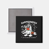 Summerween Spooky Halloween Summer Vibes Pumpkin G Magnet (Vorderseite/Rückseite)