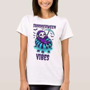 Summerween Stimmung – entspannter Sensenmann T-Shirt