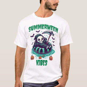 Summerween Stimmung – entspannter Sensenmann T-Shirt