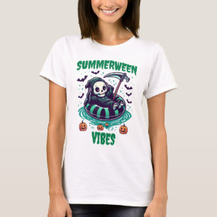 Summerween Stimmung – entspannter Sensenmann T-Shirt