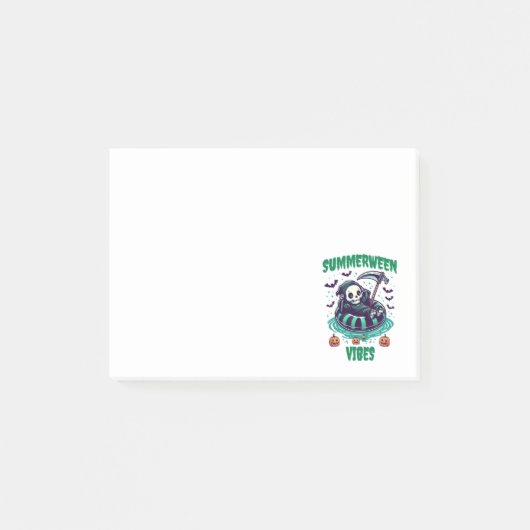 Summerween Stimmung – Reaper Entspannt Post-it Klebezettel (Vorderseite)