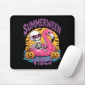 Summerween Stimmung Skelett Flamingo Gruselig Hall Mousepad (Mit Mouse)
