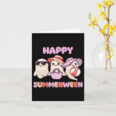 Summerween Summer Halloween Ghost Karte (Gelbe Blume)