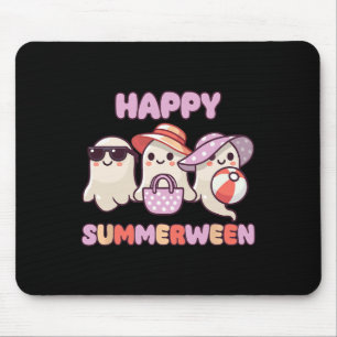 Summerween Summer Halloween Ghost Mousepad