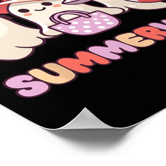 Summerween Summer Halloween Ghost Poster (Ecke)