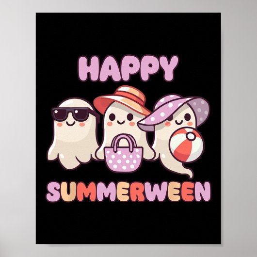 Summerween Summer Halloween Ghost Poster (Vorne)