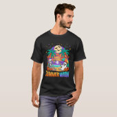 Summerween Summer Skeleton Party Halloween Vibes V T-Shirt (Vorne ganz)
