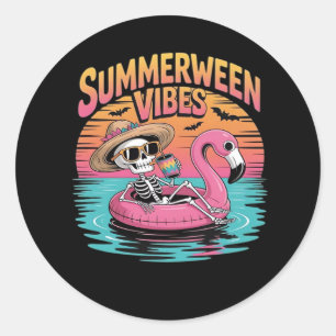 Summerween - Summerween Beach - Runder Aufkleber