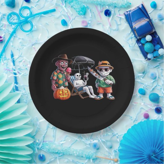 Summerween - Summerween Strand - Summerween Hexe - Pappteller (Party)