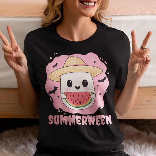 Summerween Süßer Geist Wassermelone Sommer Tri-Blend Shirt