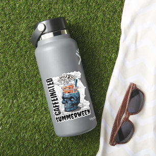 Summerween-Totenkopf-Skelett-Hand-Eiskaffee-Goth Aufkleber