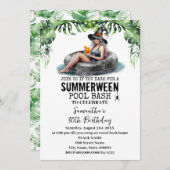 Summerween Tropical Hexe Birthday Party Einladung (Vorne/Hinten)