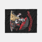 Summerween Vampire Beach Dracula Sandcastle Gotik Fleecedecke (Vorderseite (Horizontal))