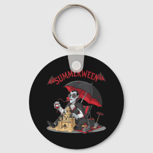 Summerween Vampire Beach Dracula Sandcastle Gotik Schlüsselanhänger