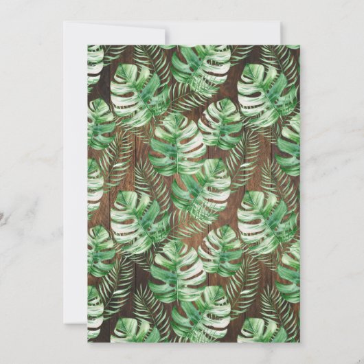 Summerween Verlobung Hochzeitsfeier Party Einladung (Rückseite)