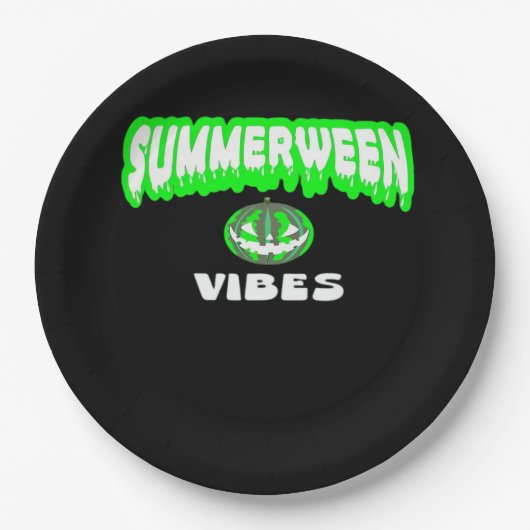 Summerween Vibes Classic Pappteller (Vorderseite)