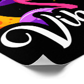 Summerween Vibes Flamingo Sommer Halloween Vacatio Poster (Ecke)