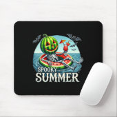 Summerween Vibes Funny Skeleton Halloween Beach Va Mousepad (Mit Mouse)