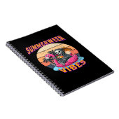 Summerween Vibes Grim Sensenmann Flamingo Float Re Notizblock (Rechte Seite)