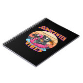 Summerween Vibes Grim Sensenmann Flamingo Float Re Notizblock (Linke Seite)