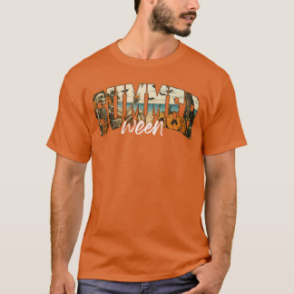 Summerween Vibes Gruseliger Ghoul Strand Halloween T-Shirt