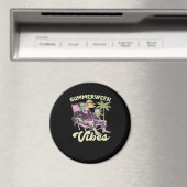 Summerween Vibes Halloween Classic Magnet (In Situ (Geschirrspüler))