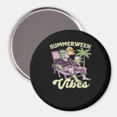 Summerween Vibes Halloween Classic Magnet (Vorderseite/Rückseite)