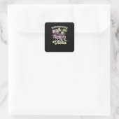 Summerween Vibes Halloween Classic Quadratischer Aufkleber (Tasche)