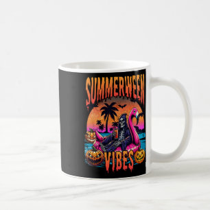 Summerween Vibes Halloween Sommerurlaub Skeleto Kaffeetasse