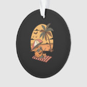 Summerween Vibes - Pumpkin On Vacation Ornament (Vorderseite)