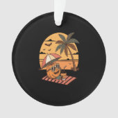 Summerween Vibes - Pumpkin On Vacation Ornament (Vorderseite)
