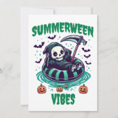 Summerween Vibes - Sensenmann entspannt Einladung (Vorderseite)