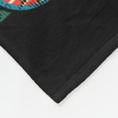 Summerween Vibes Skeleton Flamingo Float Summer Ha Fleecedecke (Ecke)