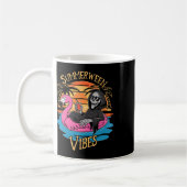 Summerween Vibes Skeleton Flamingo Spooky Hallowee Kaffeetasse (Links)