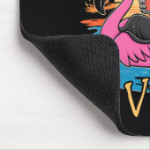 Summerween Vibes Skeleton Flamingo Spooky Hallowee Mousepad (Ecke)