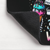 Summerween Vibes Skeleton Ice Cream Summer Hallowo Mousepad (Ecke)