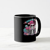 Summerween Vibes Skeleton IceCream Sommerferien Tasse (VorderseiteRechts)