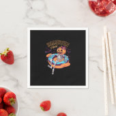 Summerween Vibes Skeleton Pumpkin Sommer Urlaub Serviette (Beispiel)
