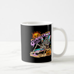 Summerween Vibes Skeleton Pumpkin Spooky Urlaub Kaffeetasse