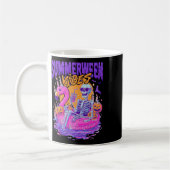 Summerween Vibes Skeleton Pumpkin Spooky Urlaub Kaffeetasse (Links)
