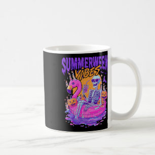 Summerween Vibes Skeleton Pumpkin Spooky Urlaub Kaffeetasse
