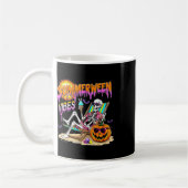 Summerween Vibes Skeleton Pumpkin Spooky Urlaub Kaffeetasse (Links)